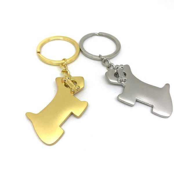 

keychains schnauzer keychain cute key ring for women dog chain holder creative portachiavi chaveiro llaveros bag charm, Silver