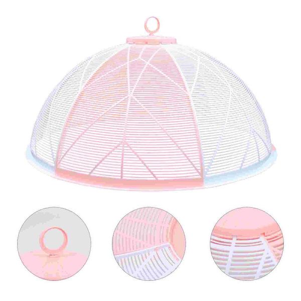 

kitchen storage & organization 1pc rounded dish protective cover insect proof holder food