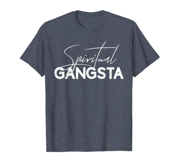 

spiritual gangsta tshirt - enlightened yoga gangster, White;black