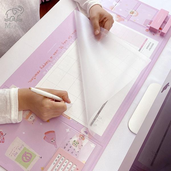 

mouse pads & wrist rests big pu waterproof student pad, desk lapcalendar