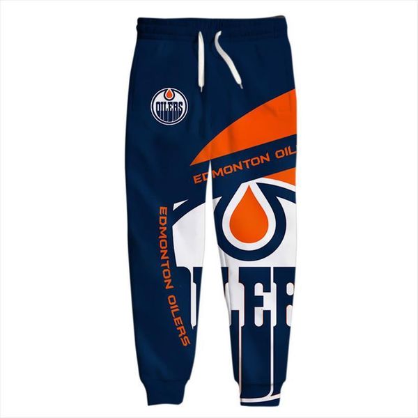

edmonton casual cartoon pattern women pant cute underwater print oilers sweatpants, Black
