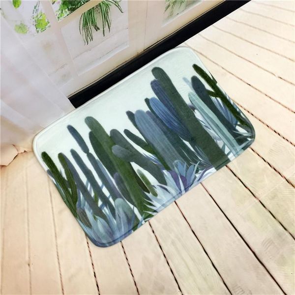 

cushion/decorative pillow doormat tropical plants printed kitchen bathroom rugs house carpet for living room anti-slip tapete rug welcome fl