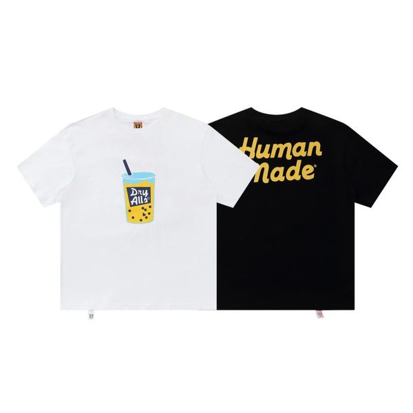 

men's t-shirts original men t shirt 100% cotton rock streetwear human made womens t-shirt usa summer short sleeve brand hip hop tshirt, White;black