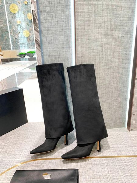 

boots women's fashion pants short suede, Black