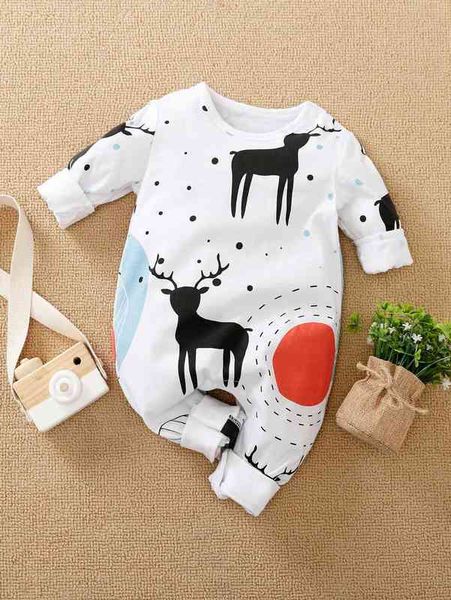 

yierying baby cartoon & dot graphic jumpsuit she, Blue