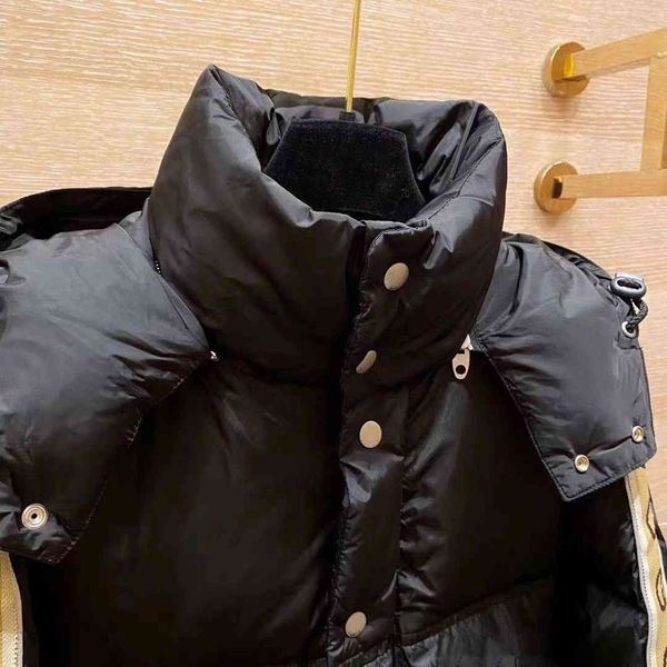 

famous luxury men goose down jackets north winter coat reflective stripes bread classic full print suit comfortable and warm jacket man, Black
