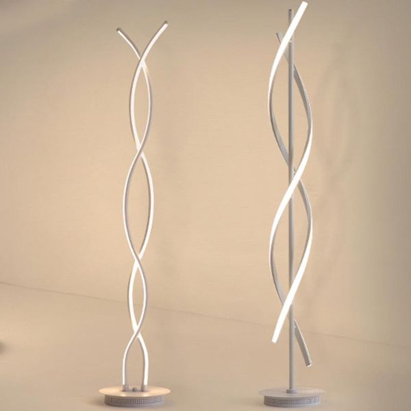 

floor lamps nordic led lamp stand living room modern soft line lighting corner long bar table fixture creative bedroom bedside