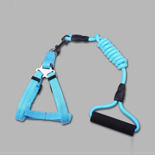 

dog collars & leashes traction rope chain walking pet detachable tractioncat teddy supplies run jogging distance keeper hand free