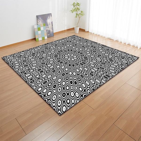 

three-dimensional vortex pattern carpet 3d printing outdoors mat alfombra home decor carpets for living room bedroom area rug
