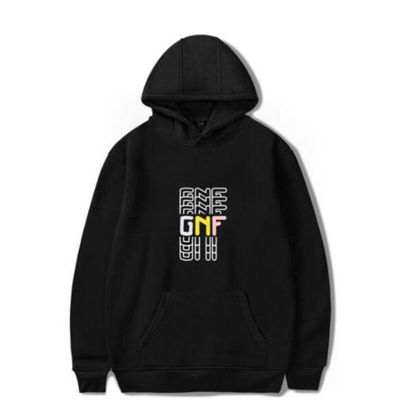 

men's hoodies & sweatshirts georgenotfound gnf merch funny hoodie hip hop graphic harajuku tracksui poleron hombre streetwear oversized, Black