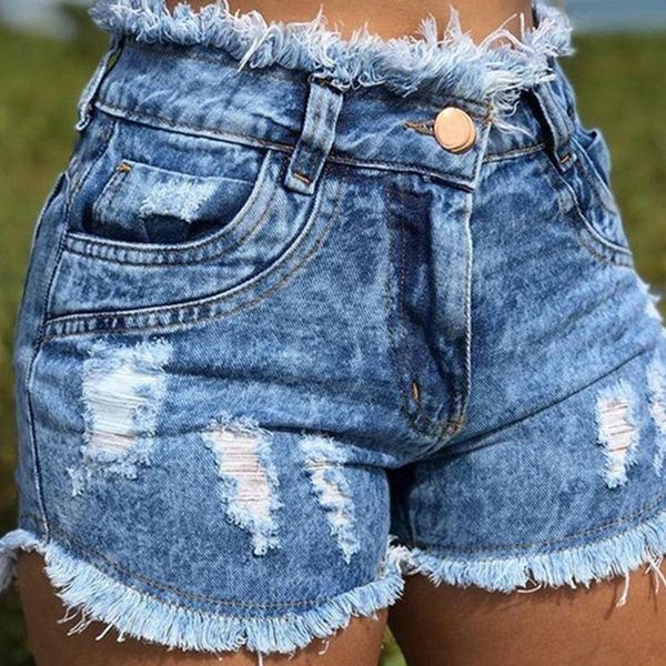 

high waist jeans quality women's denim shorts, White;black