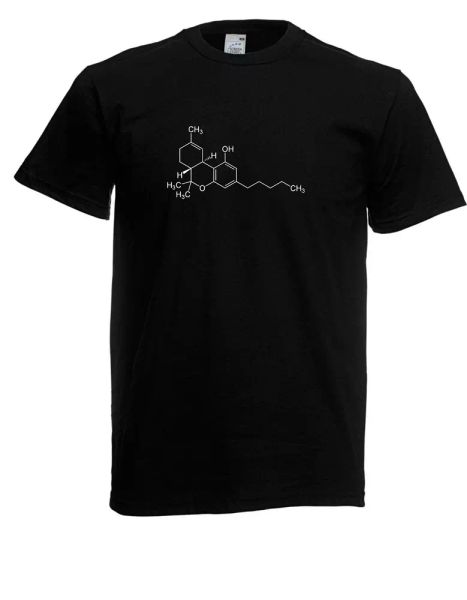 

mens t-shirt tetrahydrocannabinol thc molecule i sayings fun i funny until 5xl, White;black