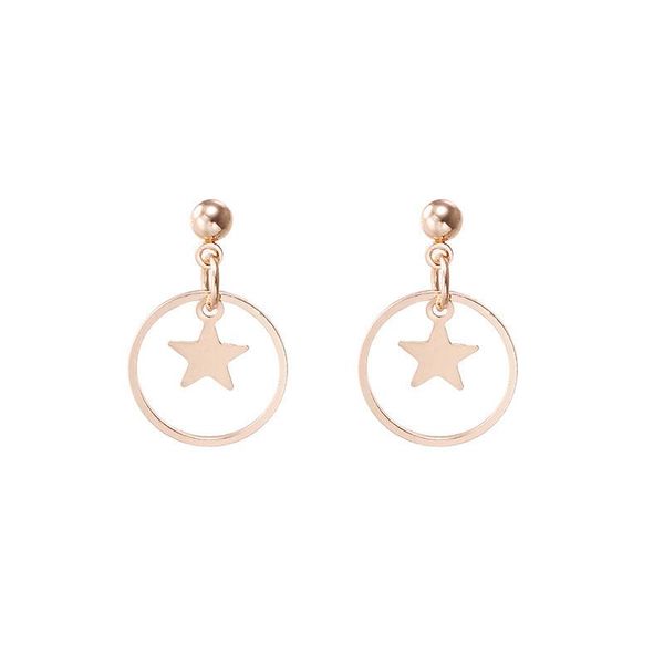

dangle & chandelier sweet cute valentine's day earrings bohemian fashion irregular fringed moon star earing jewelry for women, Silver