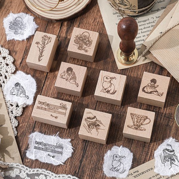 

good old times wooden rubber stamps for card making scrapbooking and crafts