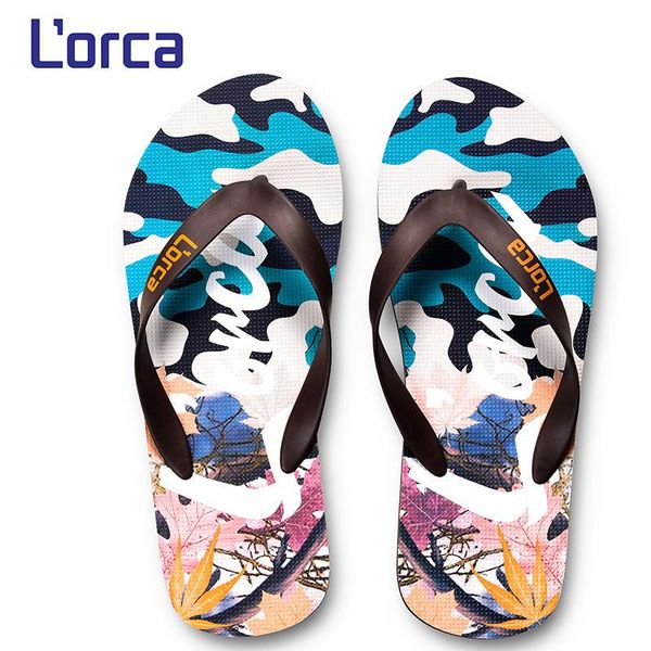 

slippers men camouflage flip flops shoes sandals for floor slipper indoor & outdoor casual non-slip beach chinelo, Black