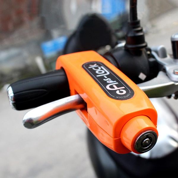 

theft protection motorcycle lock handle anti-theft handlebar horn electric car