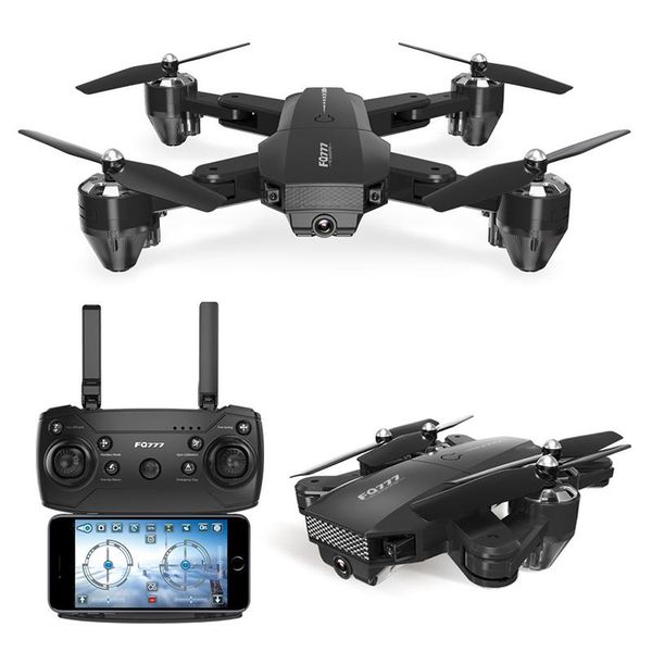 

folding four-axis aircraft wifi mobile phone aerial mini remote drone children's toys drones