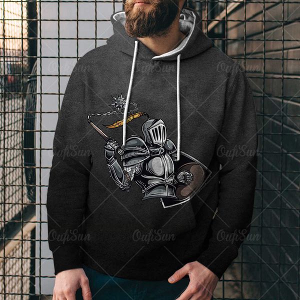 

spring and autumn fashion sweater crusader seri 3d printed men's sports hoodieu5ay, Black