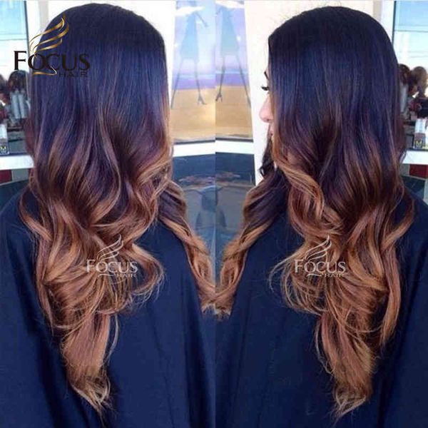 

pre plucked full human wigs t1b/30 natural wave brown color lace front wig with baby hair for black women, Black;brown