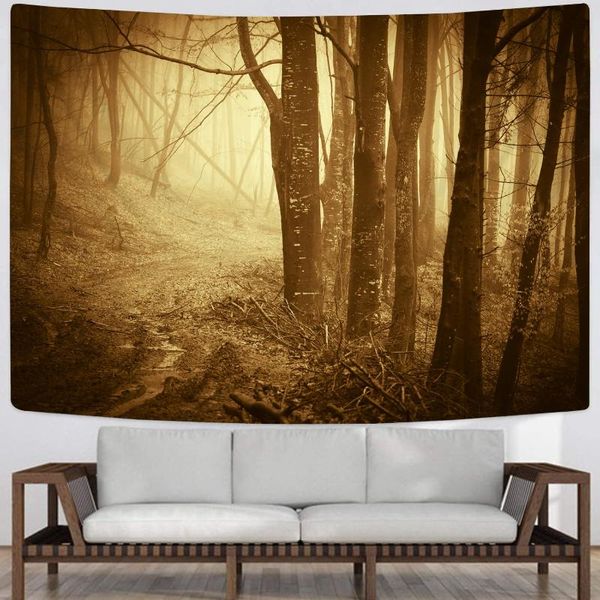 

tapestries nknk forest tapestry trees rug wall decor boho witchcraft