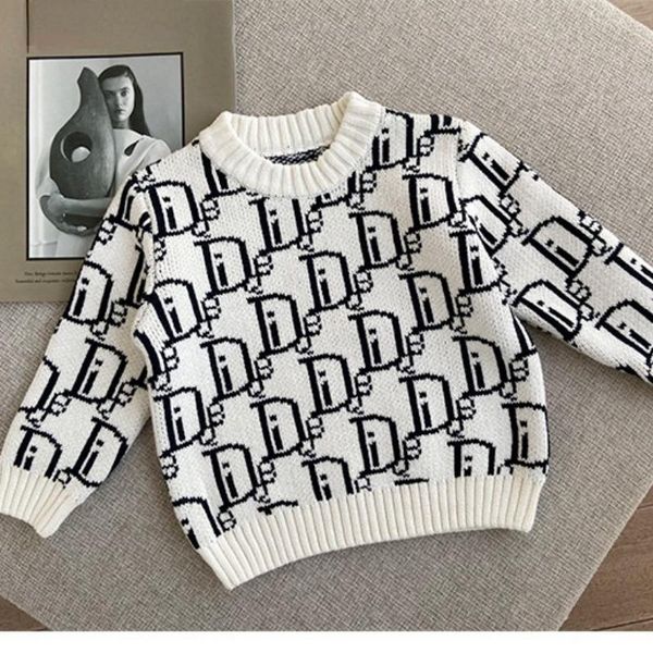 

Pullover Baby Girls Boys Sweaters Coat Kids Knitting Pullovers Tops Long Sleeve Toddler Sweater Autumn, Blue