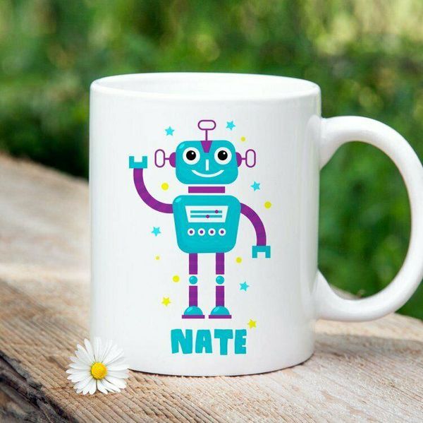 

mugs details about Â robot personalized mug