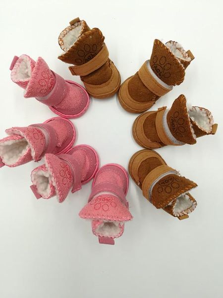 

dog apparel pet shoes snow boots cat autumn and winter lamb plush cotton products