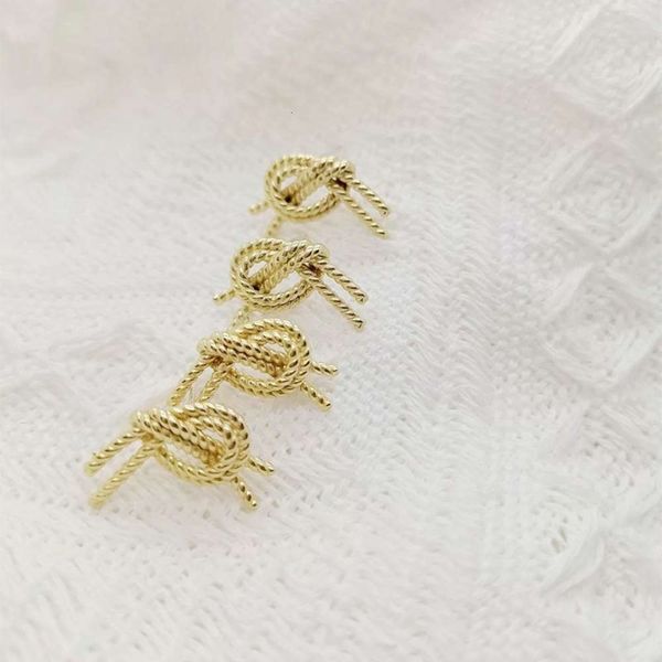 

semi-finished copper knot fashion earrings simple