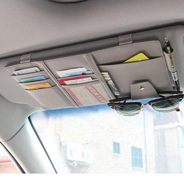 

car organizer 2021 multifunctional sun visor storage clip for ssangyong chairman rexton kyron rodius actyon korando tivolan