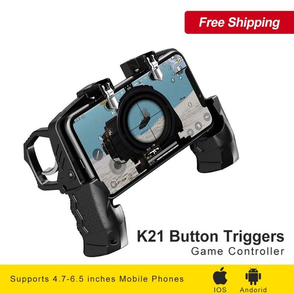 

game controllers & joysticks k21 button triggers equipment for cell phone dzhostik pubg mobile joystick gamepad controller android ga