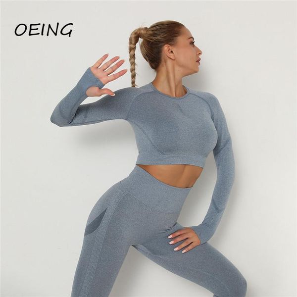 

entgoing seamless long sleeve women yoga shirt workout clothes for outfit