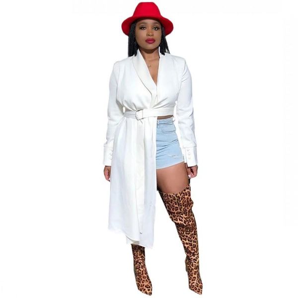

women's blouses & shirts women spring elegant irregular v-neck blouse soft tunic casual solid white breathable long sleeve top
