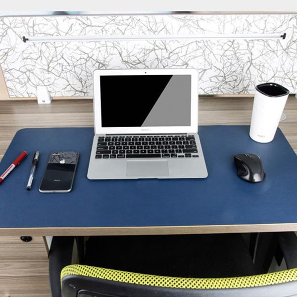 

mouse pads & wrist rests large double-side portable pad pu leather laptable protector dining desk mat mousepad home office game mousemat