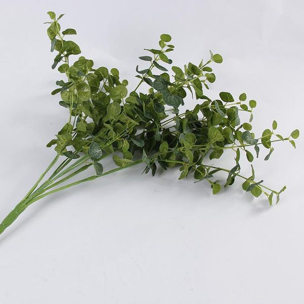 

decorative flowers & wreaths garden decoration 5 bunches of money leaves artificial green plants wedding supplies fake flower decorations po