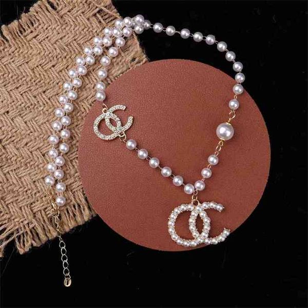 

fashion simple little fragrance pearl inlaid diamond pendant sweater chain lady dressr, Silver