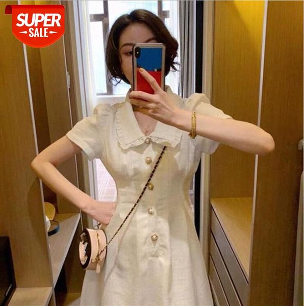 

super fairy french retro look thin temperament goddess fan clothes sen style dress #d589, Black;gray