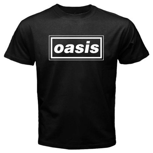

New OASIS Logo Noel Galagher Men's Black T-Shirt Size S to 3XL, White;black