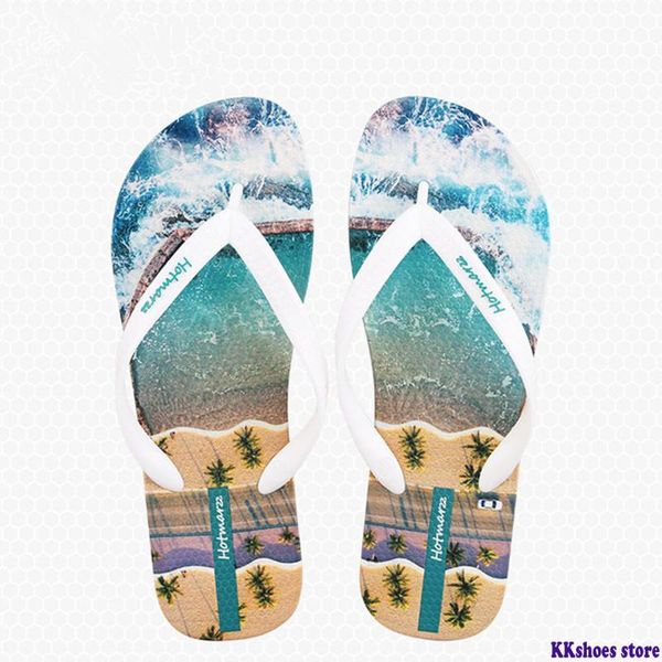 

summer flip-flops men's casual non-slip slippers beach shoes, Black