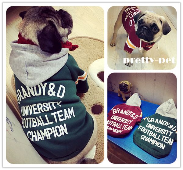 

thickened autumn and winter pet sweater fadou teddy dog cloth casual hoodie