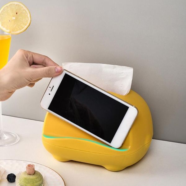 

in 1 cartoon tissue box holder mobile phone stand napkin storage case organize 4xfa boxes & napkins