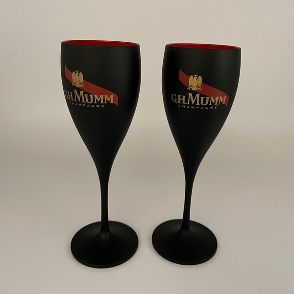 2 x Taças de acrílico Moet Chandon Ice Imp￩rial Taças de champanhe brancas Flautas de vinho