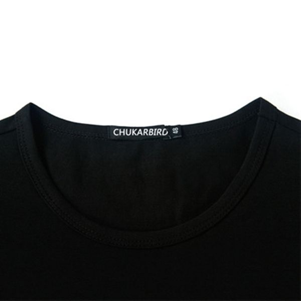

bqbi cotton long sleeve large round t-women's neck contrast stitching men's t-shirts) long sleeve t-shirt slim 8043, White;black