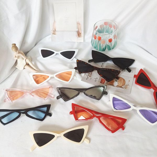 

kid sunglasses children beach sun uv 400 triangle shape accessory sunscreen eyewear baby for party boy girl, Blue