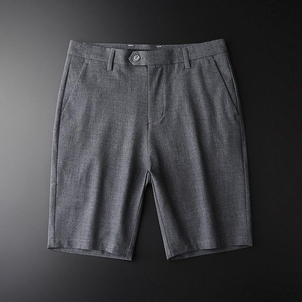 

minglu soft comfortable grey men casual short hight quality summer thin slim fashion tide clothing h-k18126 men's shorts, White;black