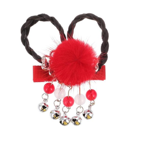 

hair accessories creative wig ball clip multi-functional lovely, Slivery;white