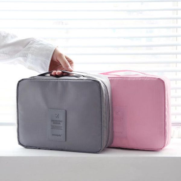 

storage bags travel cosmetic makeup toiletry case wash organizer pouch bag waterproof with cotton