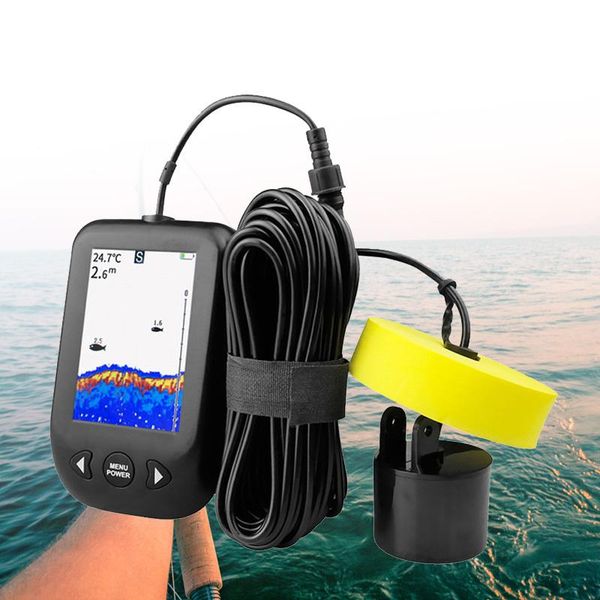 

fish finder 100m portable sonar finders fishing lure lake sea alarm sounder lcd