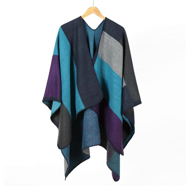 

wholesolds new arrival folk custom womens shawl ladies shawl geometric print keep warm cashmere-like scarf shawl 20121408xl, Blue;gray