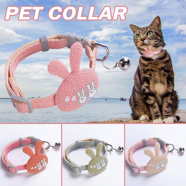 

cat collars & leads collar with cute bell adjustable comfortable pet supplies for small dog kitten puppy lors889