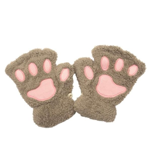 

ski gloves women super lovely bear plush cat claw glove